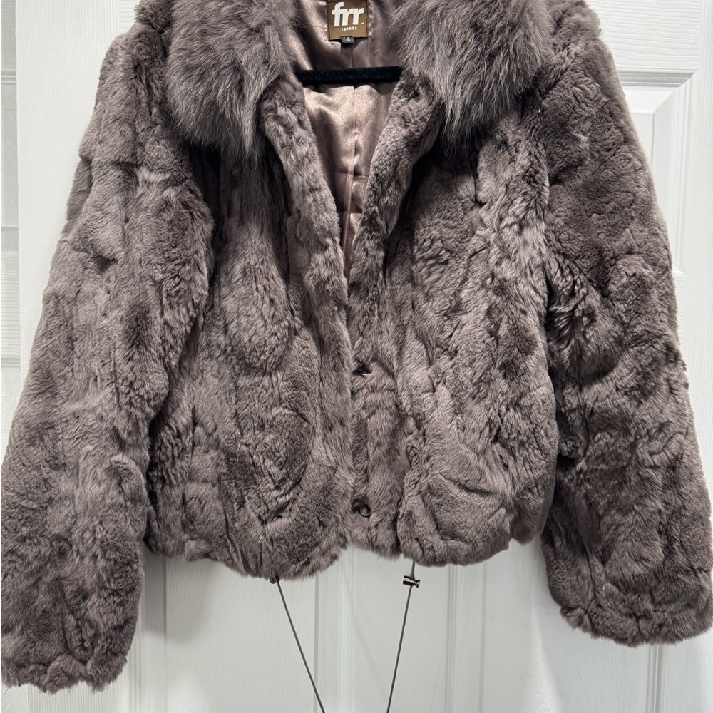 Real Fur Gray Jacket